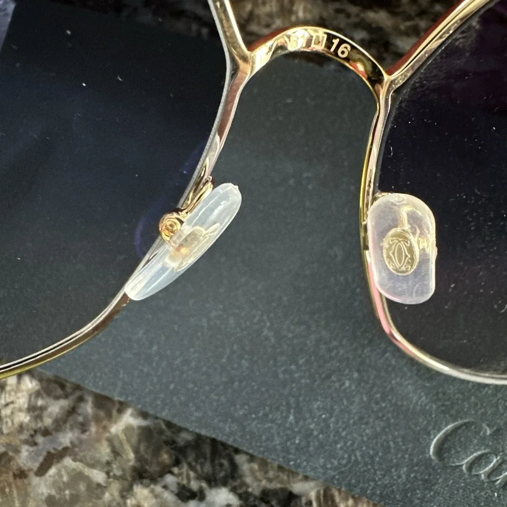 Cartier Trinity sun‎ glasses. Gold Frame CT0360S 001. New Full Kit!  $1295